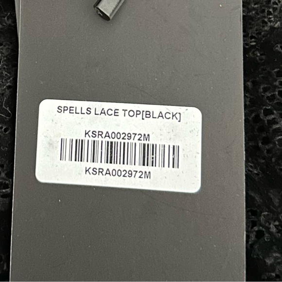 KILLSTAR spells velvet lace long sleeve shirt - Picture 6 of 7